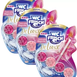 Null WC FRISCH DeLuxe 3er Pack Delicate Magnolia WC-Reiniger 1x3 Stück WC-Duftspüler