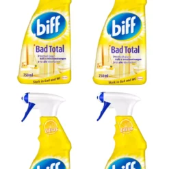 Null Biff Bad Total Zitrus Badreiniger Reiniger 4x750ml Sprühflasche Reinigungsmittel