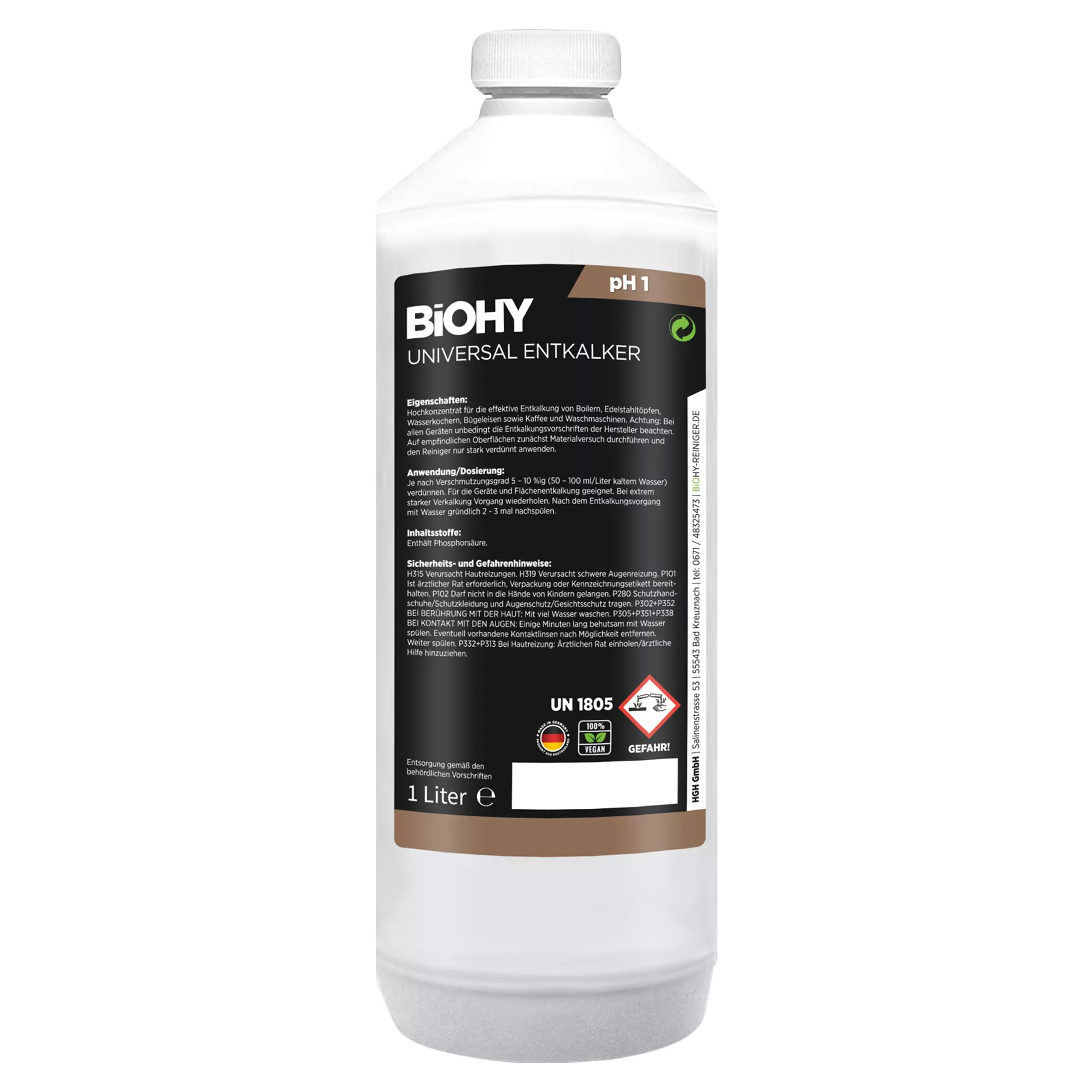 Null BiOHY Universal Entkalker (24x20l Kanister) | Konzentrat Für 20 Entkalkungsvorgänge Pro Flasche | Kompatibel Mit Allen Kaffeevollautomaten 7 Null BiOHY Universal Entkalker (24x20l Kanister) | Konzentrat Für 20 Entkalkungsvorgänge Pro Flasche | Kompatibel Mit Allen Kaffeevollautomaten – Bild 5