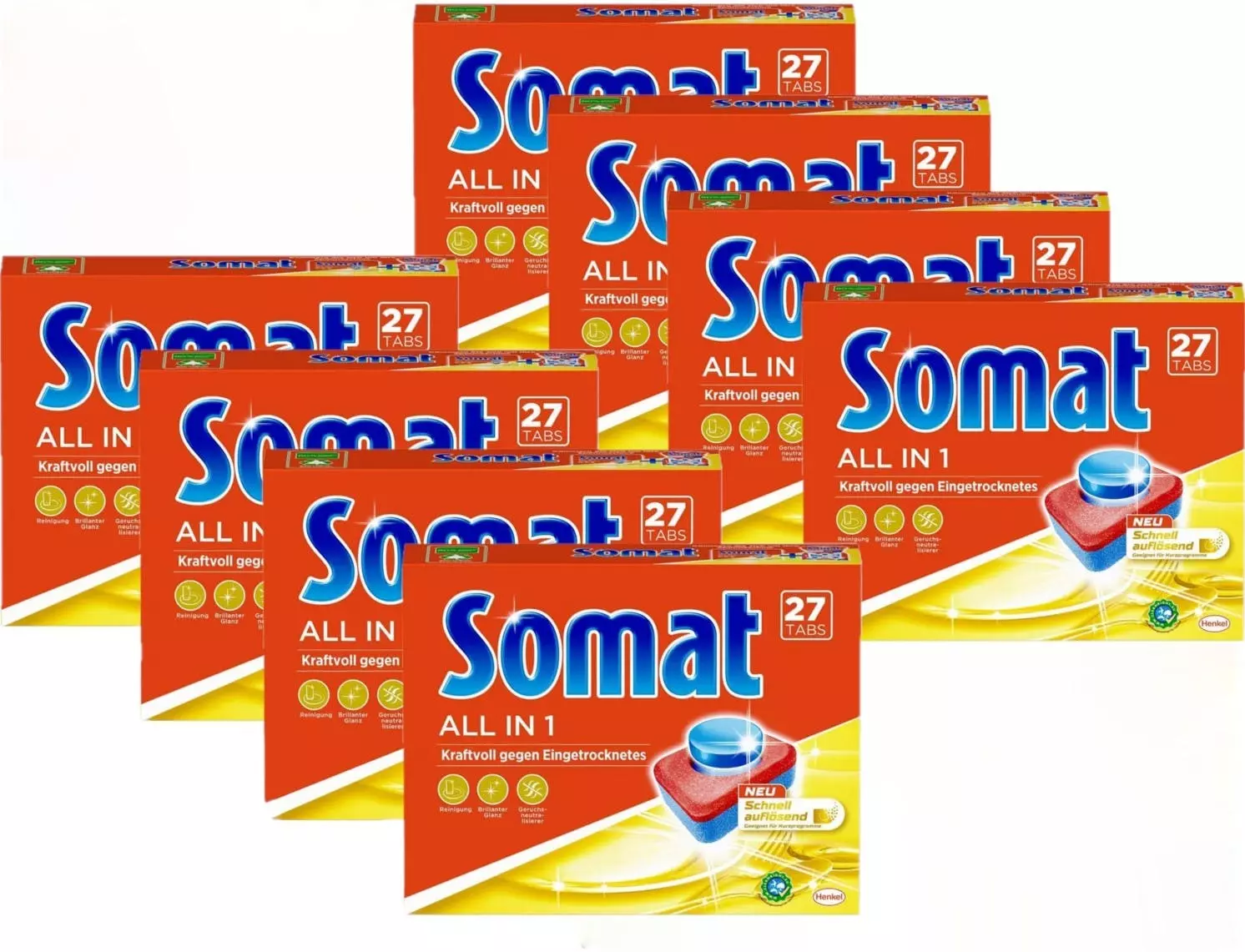 Somat Tabs 10 All In 1 Extra 25 Spülmaschinentabs 450g Spülmaschinenreiniger 4 Somat Tabs 10 All In 1 Extra 25 Spülmaschinentabs 450g Spülmaschinenreiniger – Bild 2