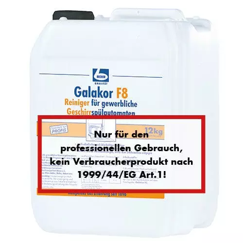 Dr-becher Dr. Becher 12 Kg "Dr. Becher" Galakor F8 Reiniger 9,2 L Für Gewerbl. Geschirrspülmaschinen 8 Dr-becher Dr. Becher 12 Kg "Dr. Becher" Galakor F8 Reiniger 9,2 L Für Gewerbl. Geschirrspülmaschinen – Bild 6