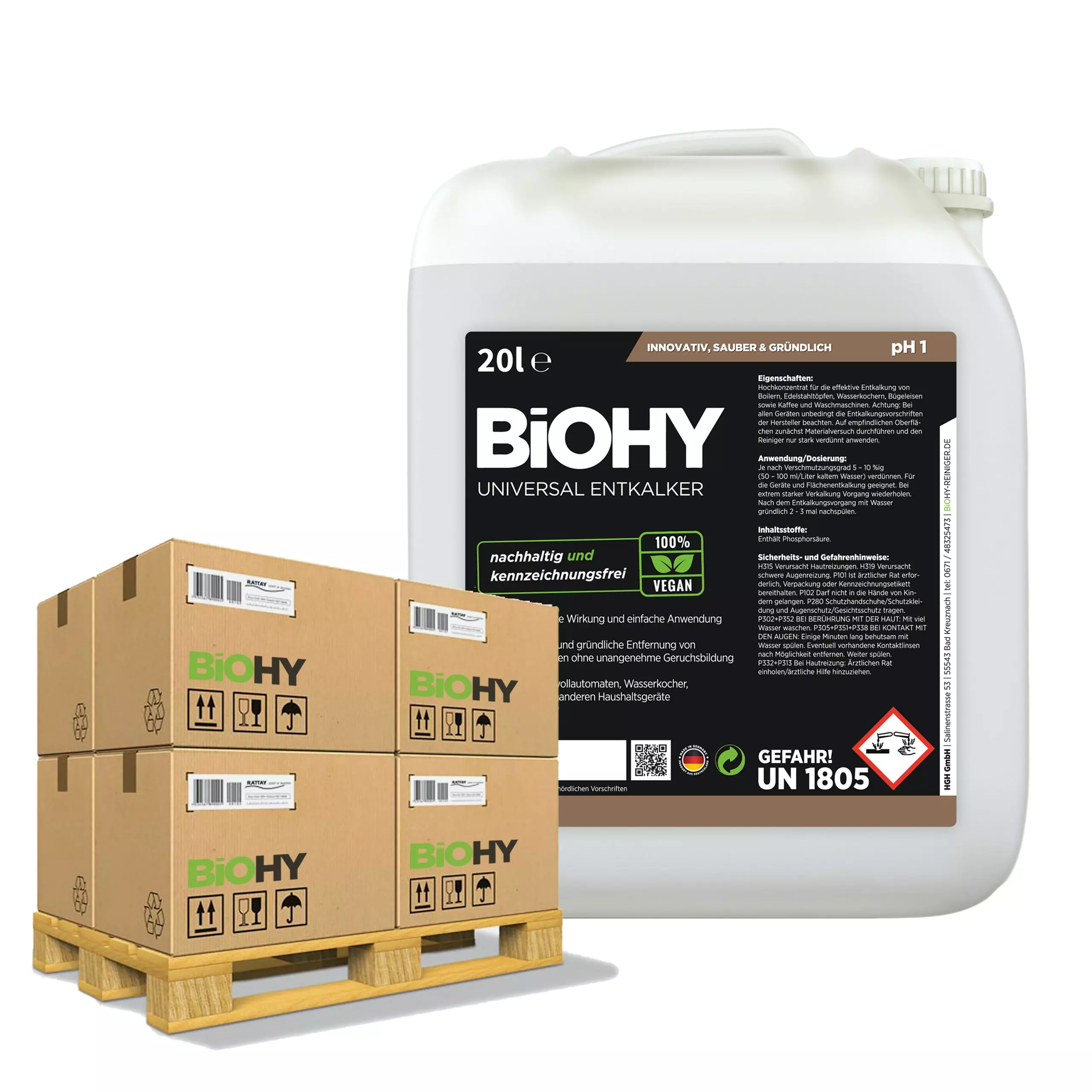 Null BiOHY Universal Entkalker (24x20l Kanister) | Konzentrat Für 20 Entkalkungsvorgänge Pro Flasche | Kompatibel Mit Allen Kaffeevollautomaten 3 Null BiOHY Universal Entkalker (24x20l Kanister) | Konzentrat Für 20 Entkalkungsvorgänge Pro Flasche | Kompatibel Mit Allen Kaffeevollautomaten