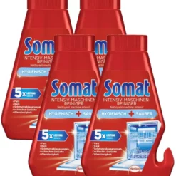 Somat Intensiv-Maschinenreiniger Spülmaschinen Reiniger Spülen Waschen 4x250 Ml