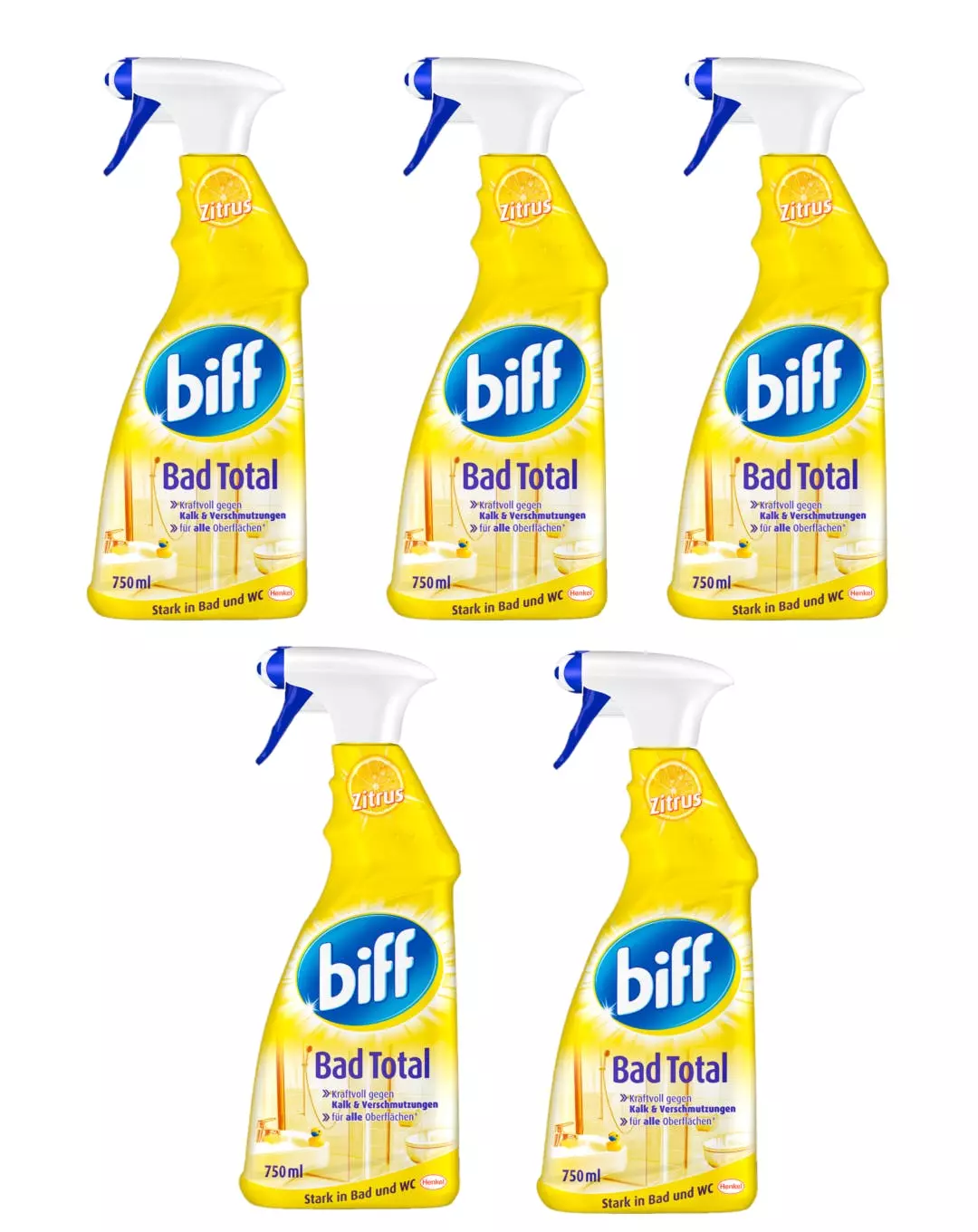 Null Biff Bad Total Zitrus Badreiniger Reiniger 4x750ml Sprühflasche Reinigungsmittel 4 Null Biff Bad Total Zitrus Badreiniger Reiniger 4x750ml Sprühflasche Reinigungsmittel – Bild 2