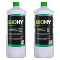 Null BiOHY Spülmittel (3x1l Flasche) | Frei Von Schädlichen Chemikalien & Biologisch Abbaubar | Glanz- & Fettlöseformel -Biohy Verkäufe 3b4b4d80 cc50 47f5 b24a e9f17477b506 1