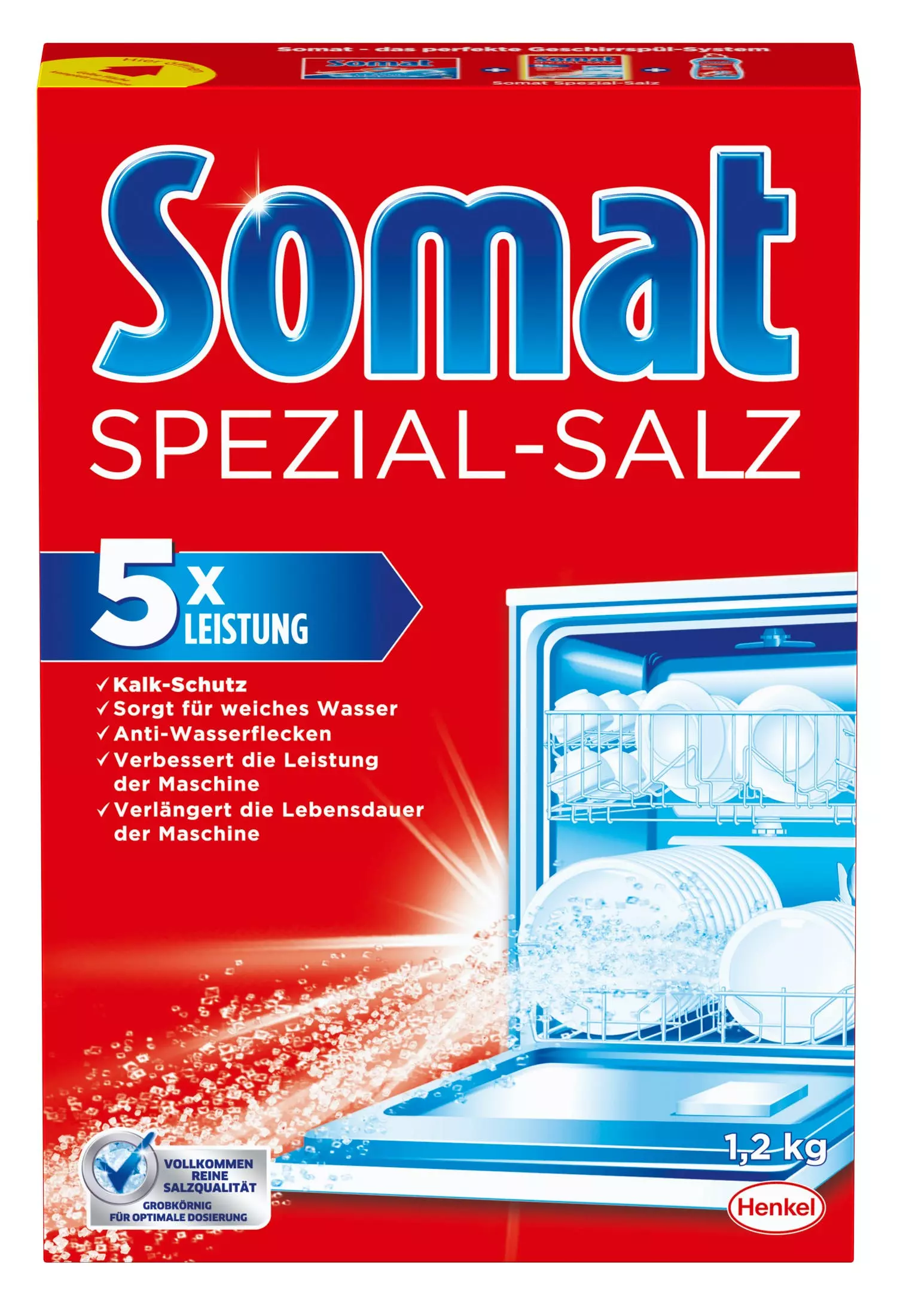 Somat Spezial-Salz Spülmaschinensalz Spülmachine Geschirrspülleistung 8 X1,2kg 8 Somat Spezial-Salz Spülmaschinensalz Spülmachine Geschirrspülleistung 8 X1,2kg – Bild 6