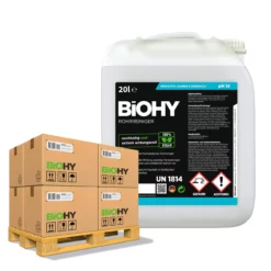 BiOHY Rohrreiniger (24x20l Kanister) | EXTRA STARK | Flüssiger, Hochkonzentrierter Abflussreiniger | Geruchsneutral | Für Alle Verstopfungen