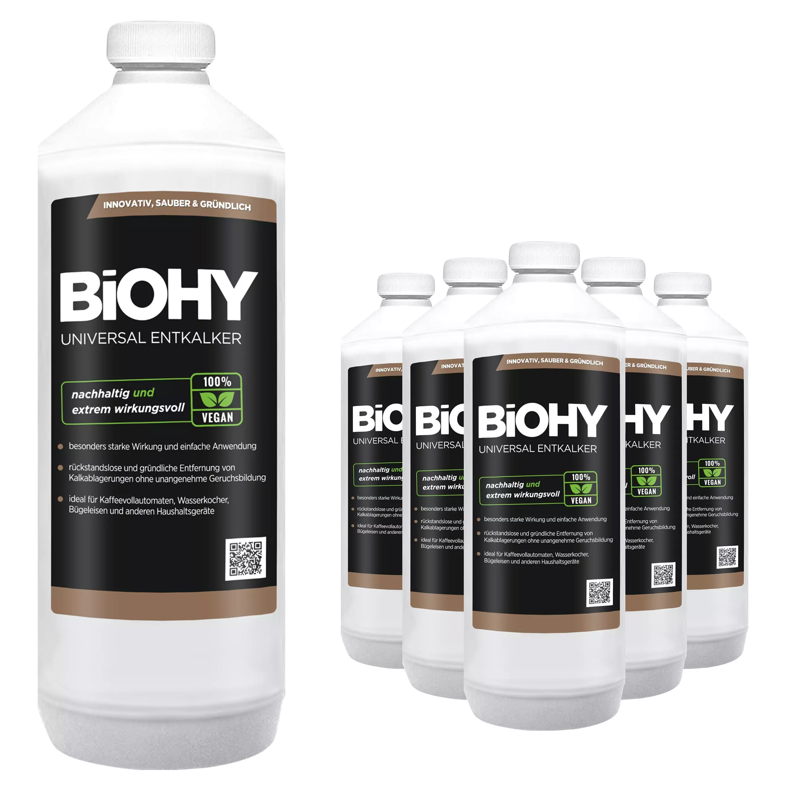 Null BiOHY Universal Entkalker (6x1l Flasche) | Konzentrat Für 20 Entkalkungsvorgänge Pro Flasche | Kompatibel Mit Allen Kaffeevollautomaten 3 Null BiOHY Universal Entkalker (6x1l Flasche) | Konzentrat Für 20 Entkalkungsvorgänge Pro Flasche | Kompatibel Mit Allen Kaffeevollautomaten
