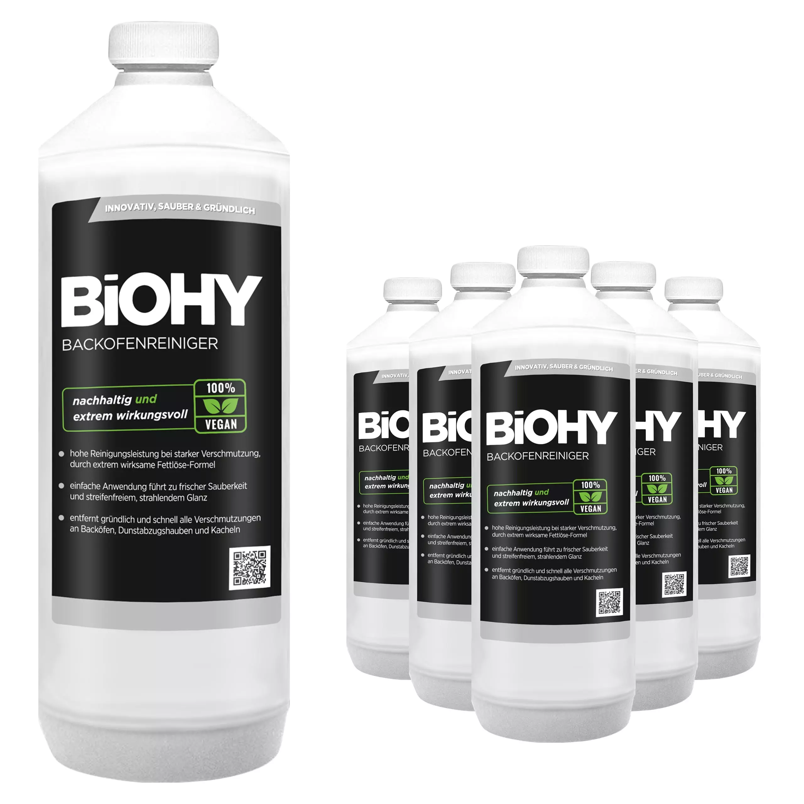 Null BiOHY Backofenreiniger Hochkonzentrat (9x1l Flasche) | Profi Grillreiniger, Fettlöser EXTRA STARK | Zur Einfachen Und Schnellen Ofenreinigung 6 Null BiOHY Backofenreiniger Hochkonzentrat (9x1l Flasche) | Profi Grillreiniger, Fettlöser EXTRA STARK | Zur Einfachen Und Schnellen Ofenreinigung – Bild 4
