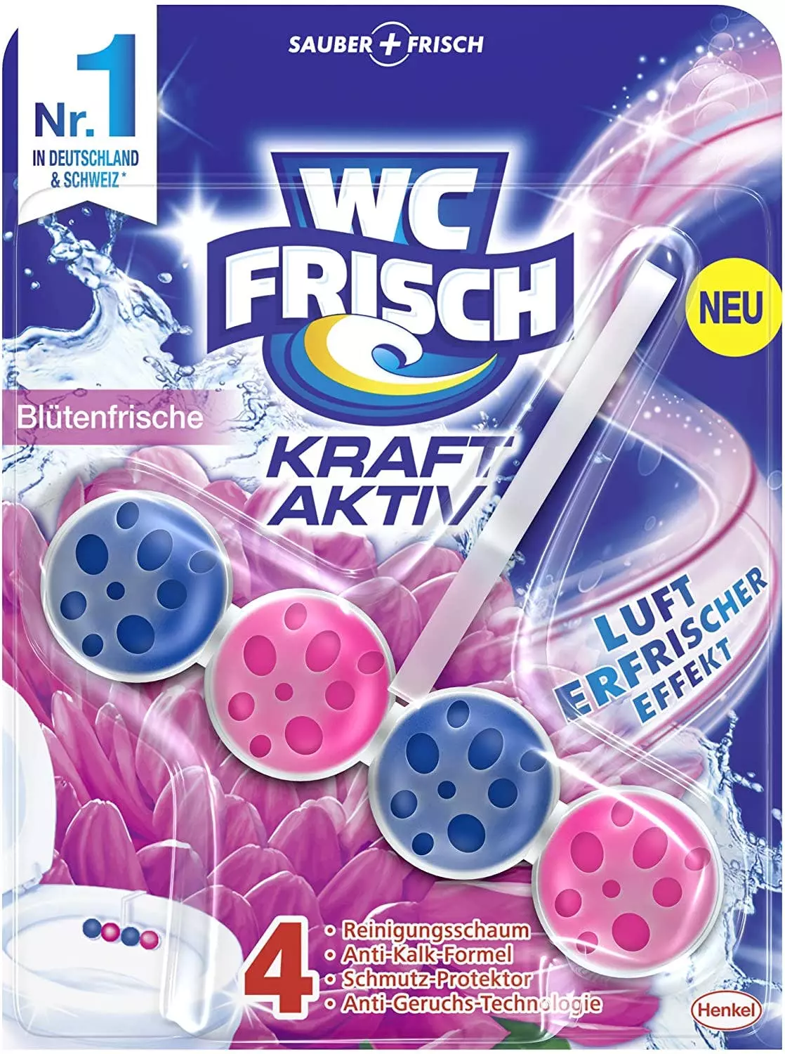 Null WC Frisch Kraft-Aktiv Pro Nature Minze WC-Reiniger 1 Stück Badreiniger 5 Null WC Frisch Kraft-Aktiv Pro Nature Minze WC-Reiniger 1 Stück Badreiniger – Bild 3