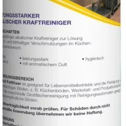ARCORA Leistungsstarker Alkalischer Kraftreiniger No2 FETTLÖSER, 1L