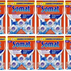 Somat Duo Maschinenreiniger Tabs Geschirrspül Reiniger 8x12 Stück Spülmittel