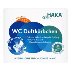 Biohy Verkäufe 51 Null HAKA WC Duftkörbchen Orangenduft, 4 X 50 G