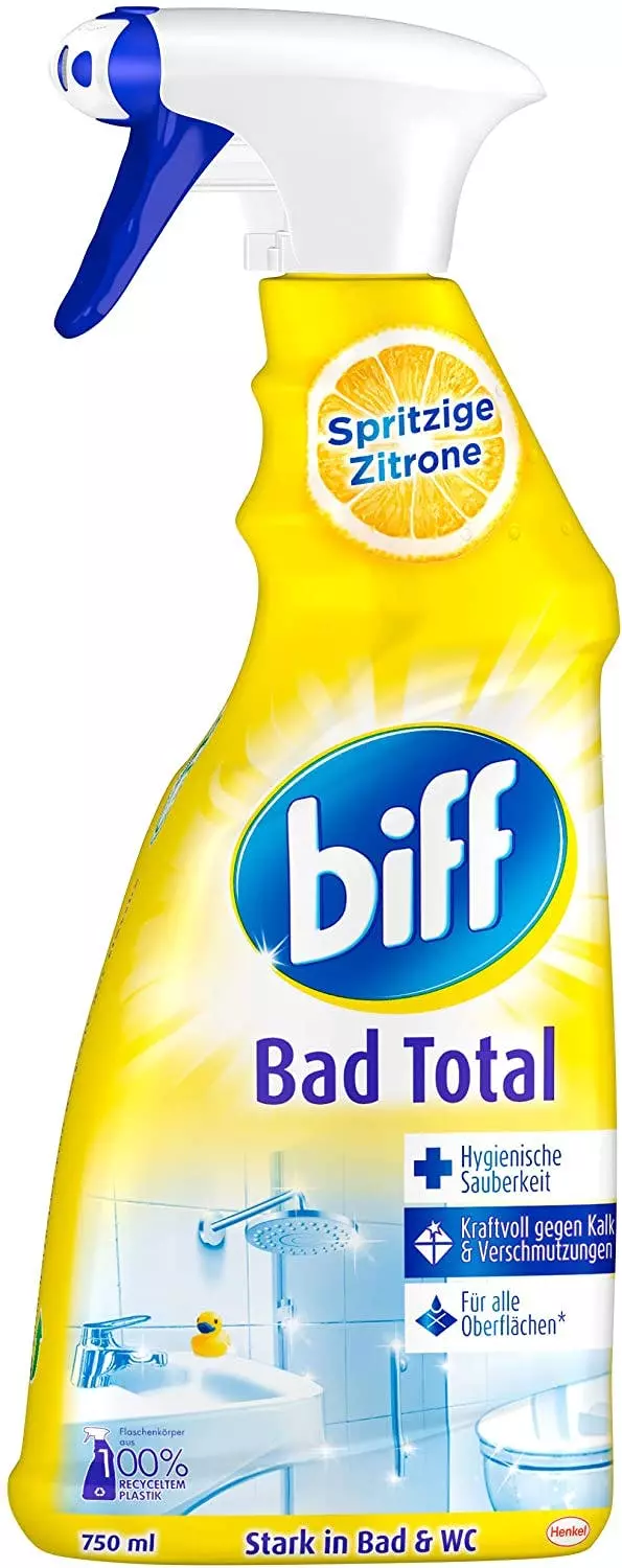 Null Biff Bad Total Zitrus Badreiniger Reiniger 4x750ml Sprühflasche Reinigungsmittel 6 Null Biff Bad Total Zitrus Badreiniger Reiniger 4x750ml Sprühflasche Reinigungsmittel – Bild 4