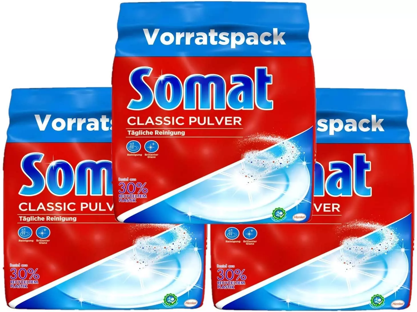 Somat Classic Pulver Geschirrspültabs Spülmachinentabs 3x1200 G Reinigung 3 Somat Classic Pulver Geschirrspültabs Spülmachinentabs 3x1200 G Reinigung