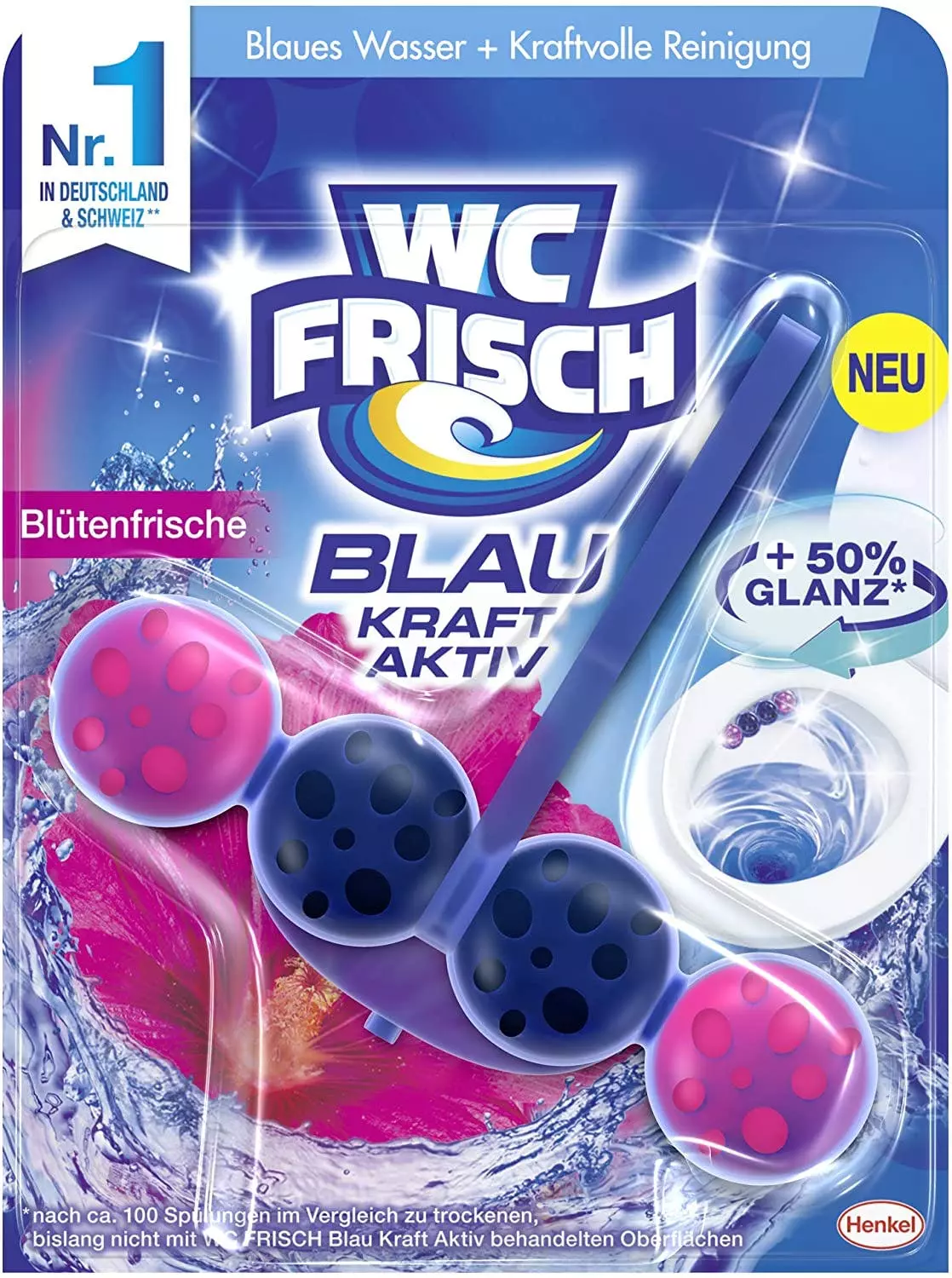 Null WC FRISCH Kraft Aktiv Türkisspüler Meeresfrische 50g WC-Reiniger Reinigung 7 Null WC FRISCH Kraft Aktiv Türkisspüler Meeresfrische 50g WC-Reiniger Reinigung – Bild 5