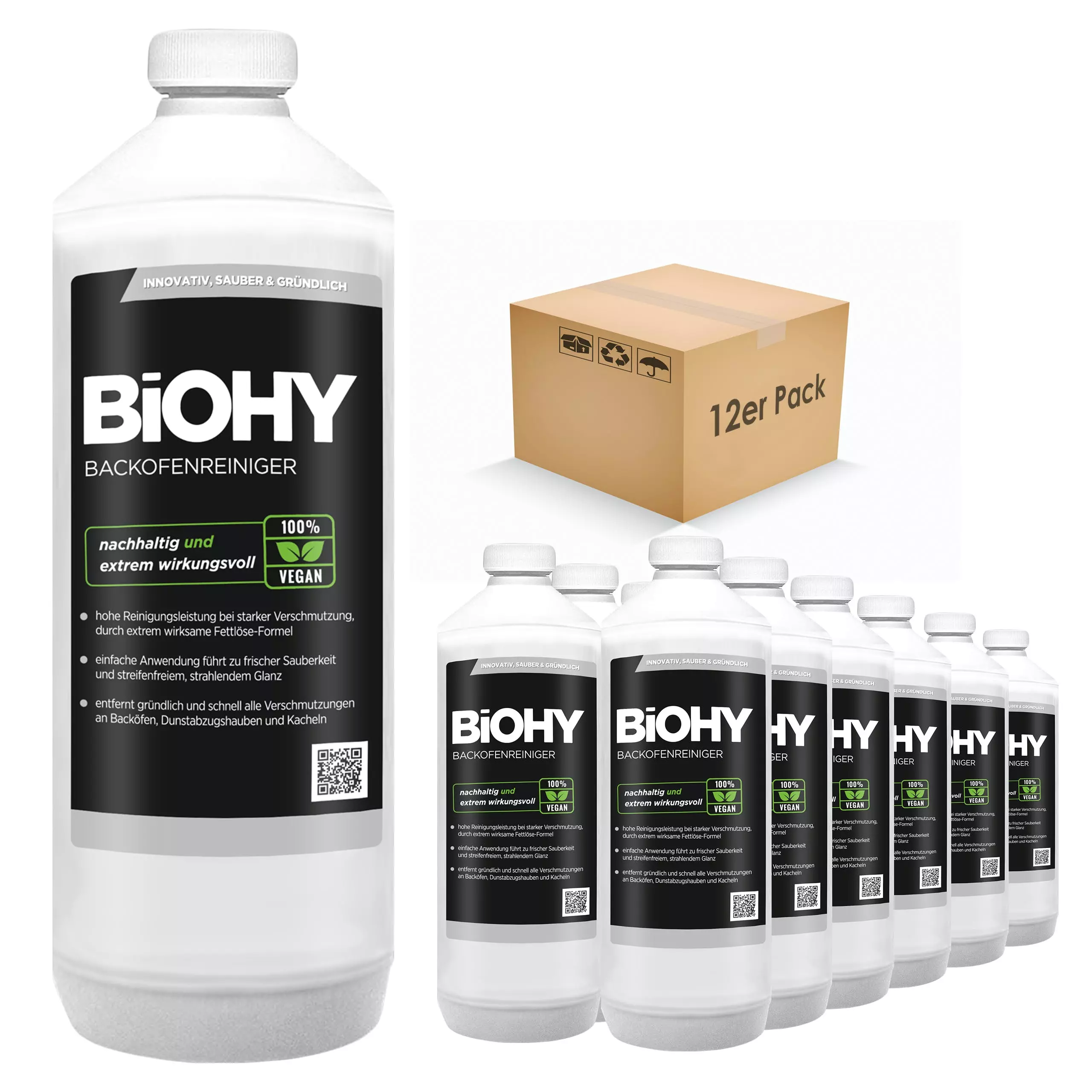 Null BiOHY Backofenreiniger Hochkonzentrat (480x1l Flasche) | Profi Grillreiniger, Fettlöser EXTRA STARK | Zur Einfachen Und Schnellen Ofenreinigung 6 Null BiOHY Backofenreiniger Hochkonzentrat (480x1l Flasche) | Profi Grillreiniger, Fettlöser EXTRA STARK | Zur Einfachen Und Schnellen Ofenreinigung – Bild 4