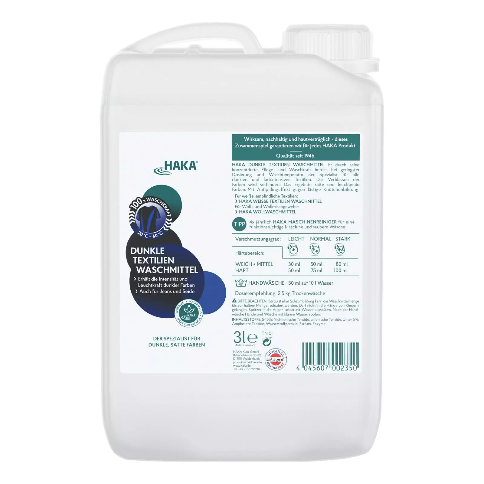 Null HAKA Funktionstextilien Waschmittel Flüssig, 3 Liter 7 Null HAKA Funktionstextilien Waschmittel Flüssig, 3 Liter – Bild 5