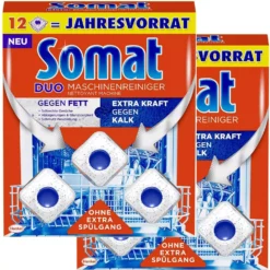 Somat Duo Maschinenreiniger Tabs Geschirrspül Reiniger 2x12 Stück Spülmittel