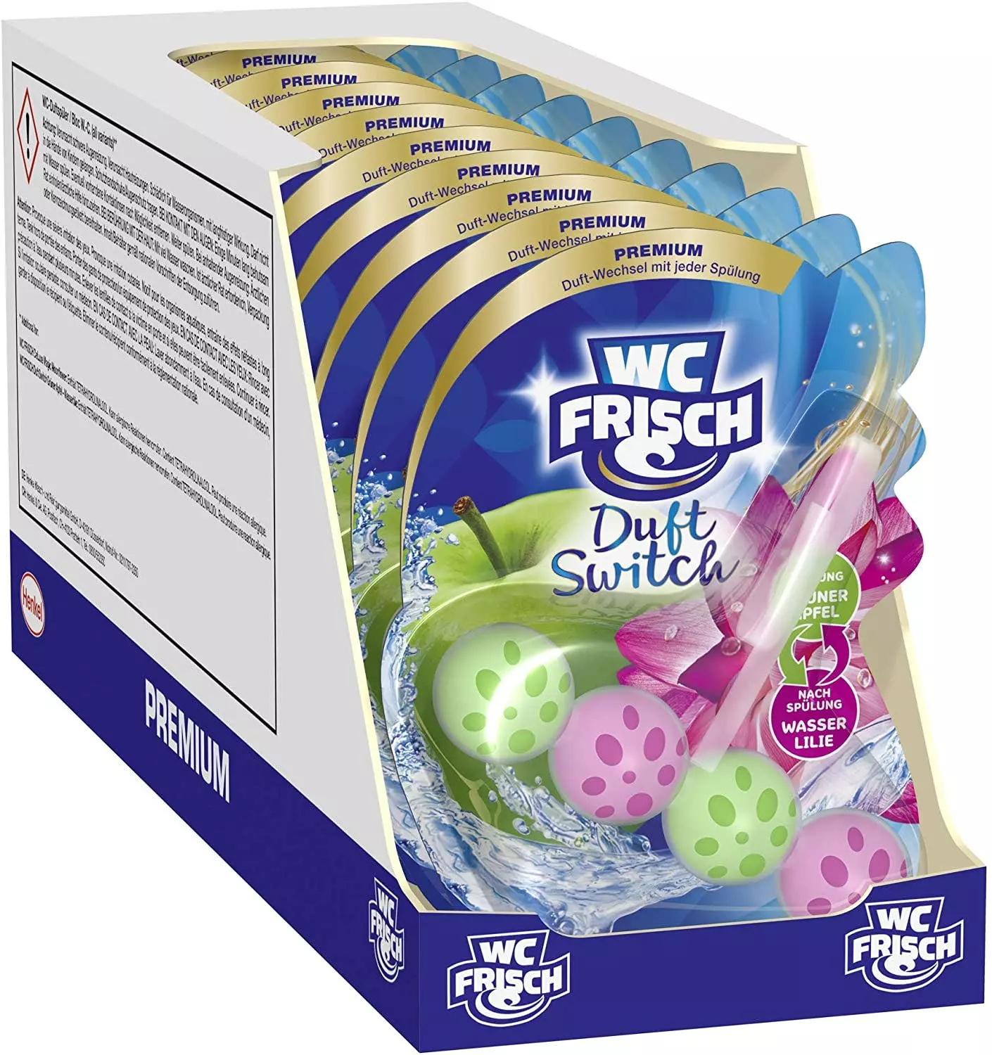 Null WC Frisch Duft Switch Grüner Apfel Und Wasserlilie 50g WC-Reiniger Duftspüler 4 Null WC Frisch Duft Switch Grüner Apfel Und Wasserlilie 50g WC-Reiniger Duftspüler – Bild 2