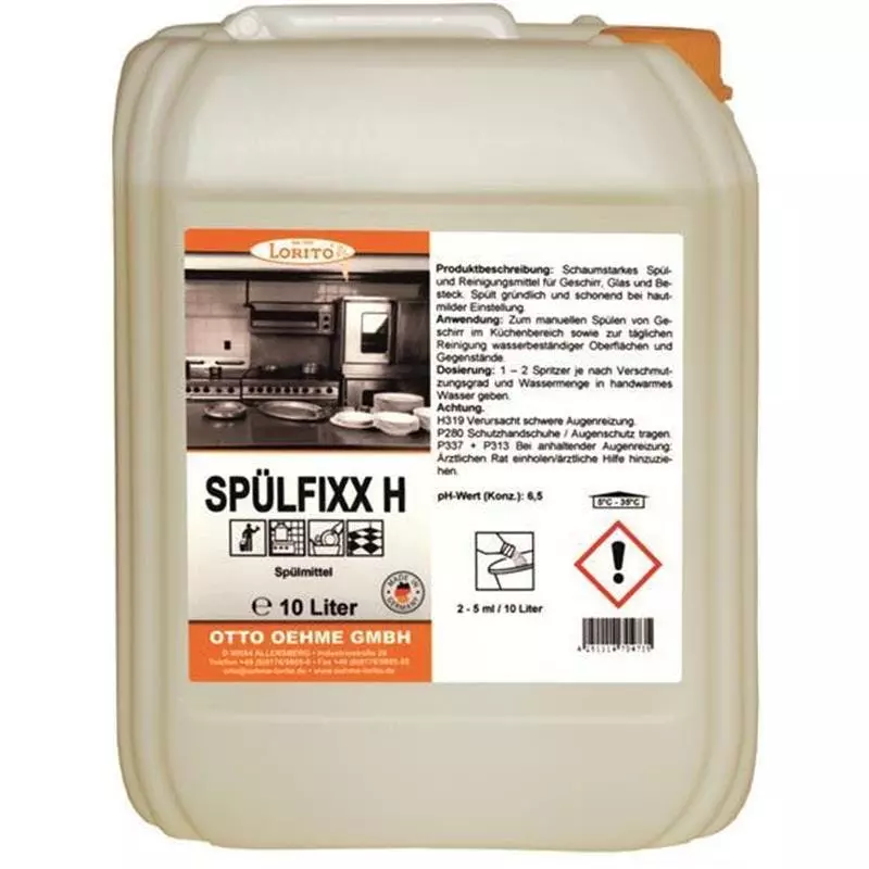 Lorito Spülfixx H 205 Geschirrspülmittel Ohne Parfüm 10 Liter 3 Lorito Spülfixx H 205 Geschirrspülmittel Ohne Parfüm 10 Liter