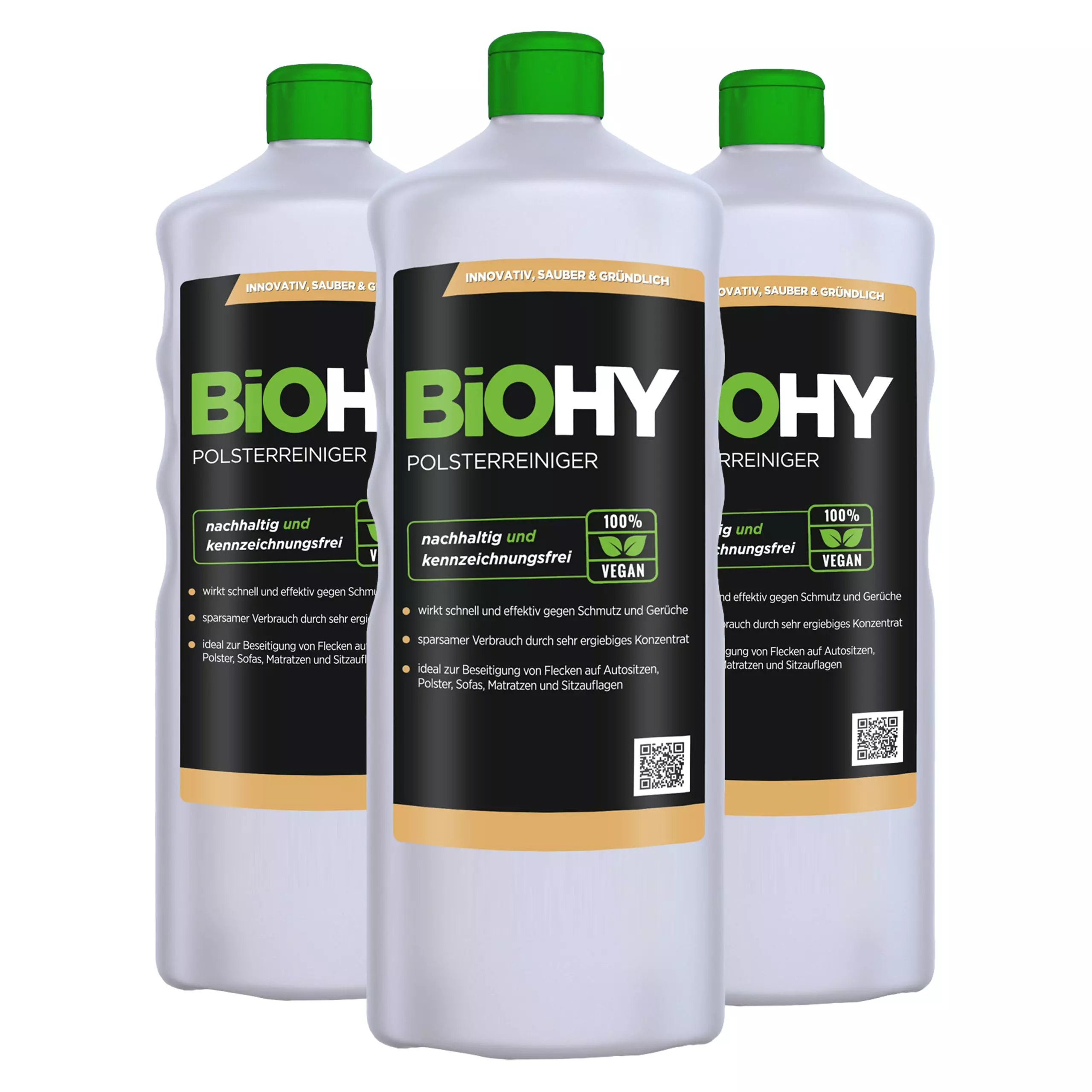 BiOHY Spezial Polsterreiniger (3x1l Flasche) | Ideal Für Autositze, Sofas, Matratzen Etc. | Ebenfalls Für Waschsauger Geeignet 3 BiOHY Spezial Polsterreiniger (3x1l Flasche) | Ideal Für Autositze, Sofas, Matratzen Etc. | Ebenfalls Für Waschsauger Geeignet