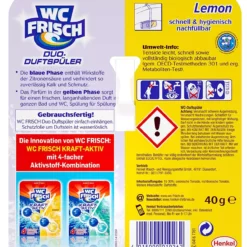 Null WC FRISCH Duo-Duftspüler Lemon WC Reiniger & WC-Duftstein 1 Stück Badreiniger -Biohy Verkäufe bd7eae40 5e29 4ef8 94e2 6d7e46270994