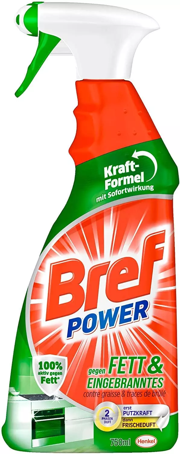 Null Bref Power Fett Eingebranntes Fettlöser Küchen Reiniger 4x750 Ml Sprühflasche 8 Null Bref Power Fett Eingebranntes Fettlöser Küchen Reiniger 4x750 Ml Sprühflasche – Bild 6