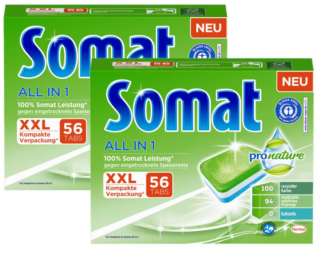 Somat All In 1 Pro Nature Spülmaschinen Tabs 3x56 Tabs Spülmittel Spülen 5 Somat All In 1 Pro Nature Spülmaschinen Tabs 3x56 Tabs Spülmittel Spülen – Bild 3