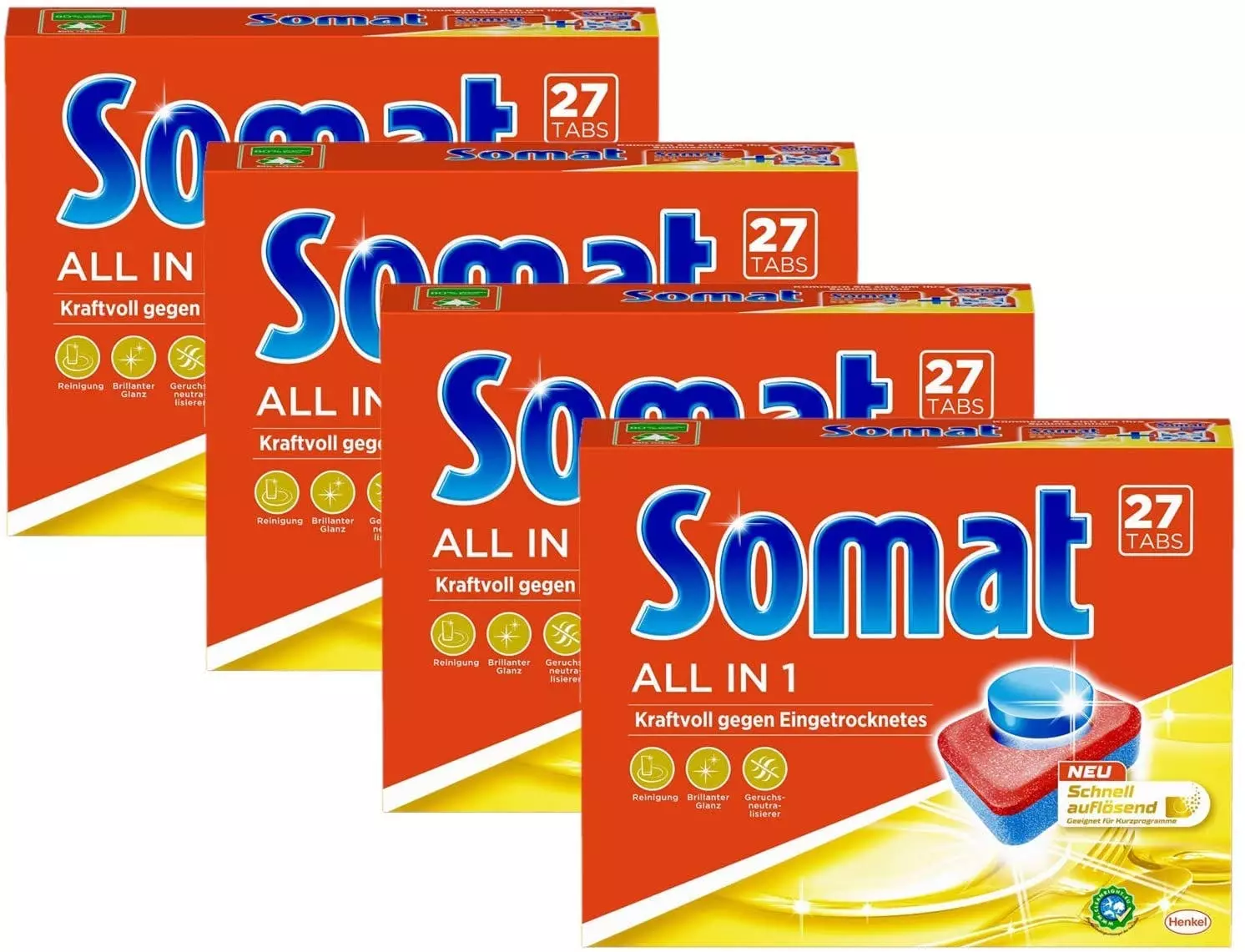 Somat Tabs 10 All In 1 Extra 25 Spülmaschinentabs 450g Spülmaschinenreiniger 5 Somat Tabs 10 All In 1 Extra 25 Spülmaschinentabs 450g Spülmaschinenreiniger – Bild 3